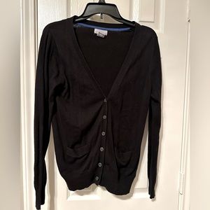 Black cardigan
